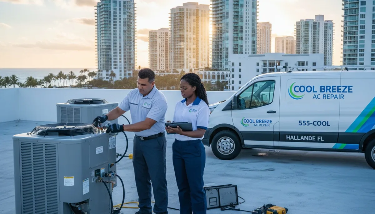 Professional AC repair technician serving North Miami Beach FL homes and businesses